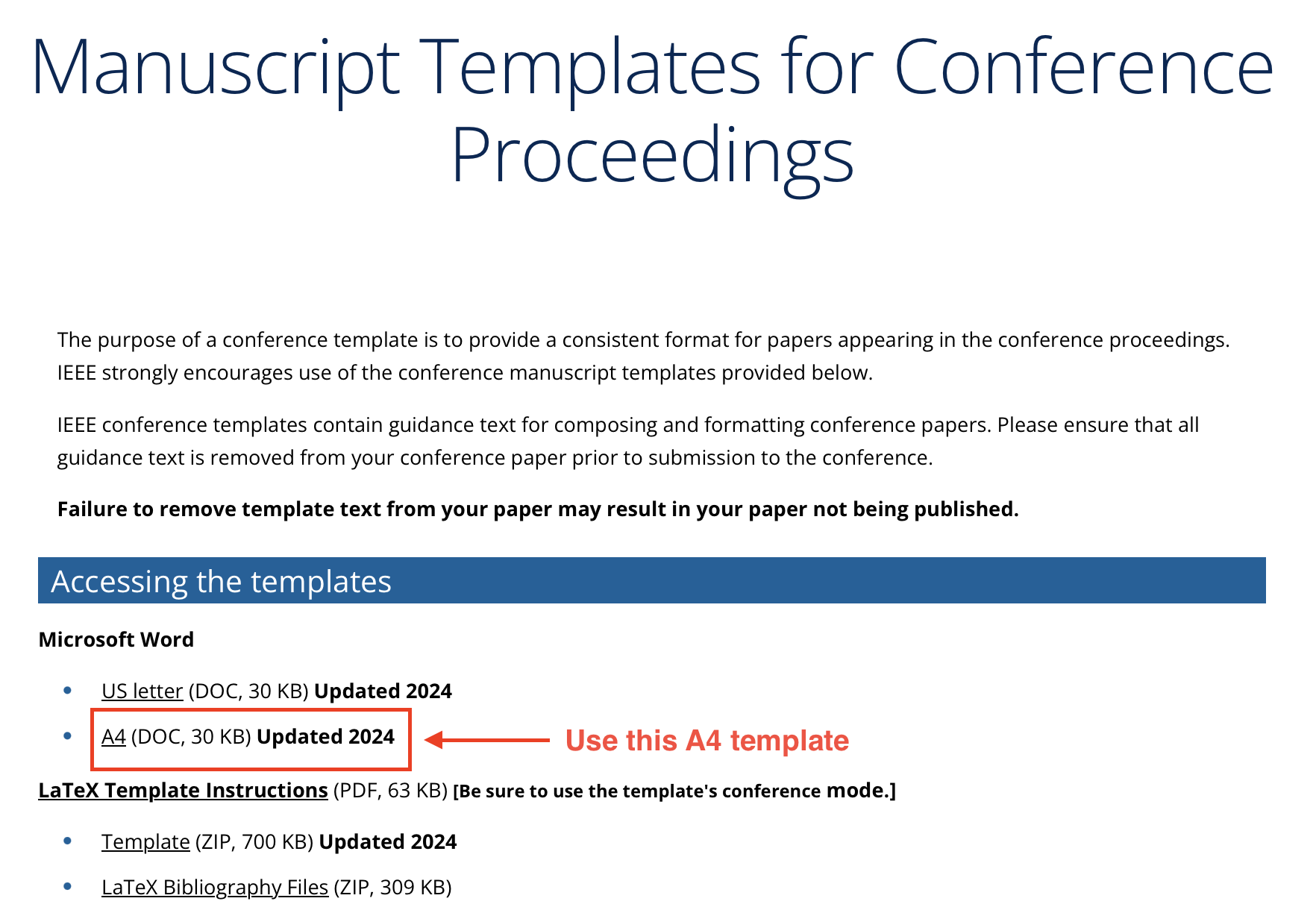 Paper Template Instruction